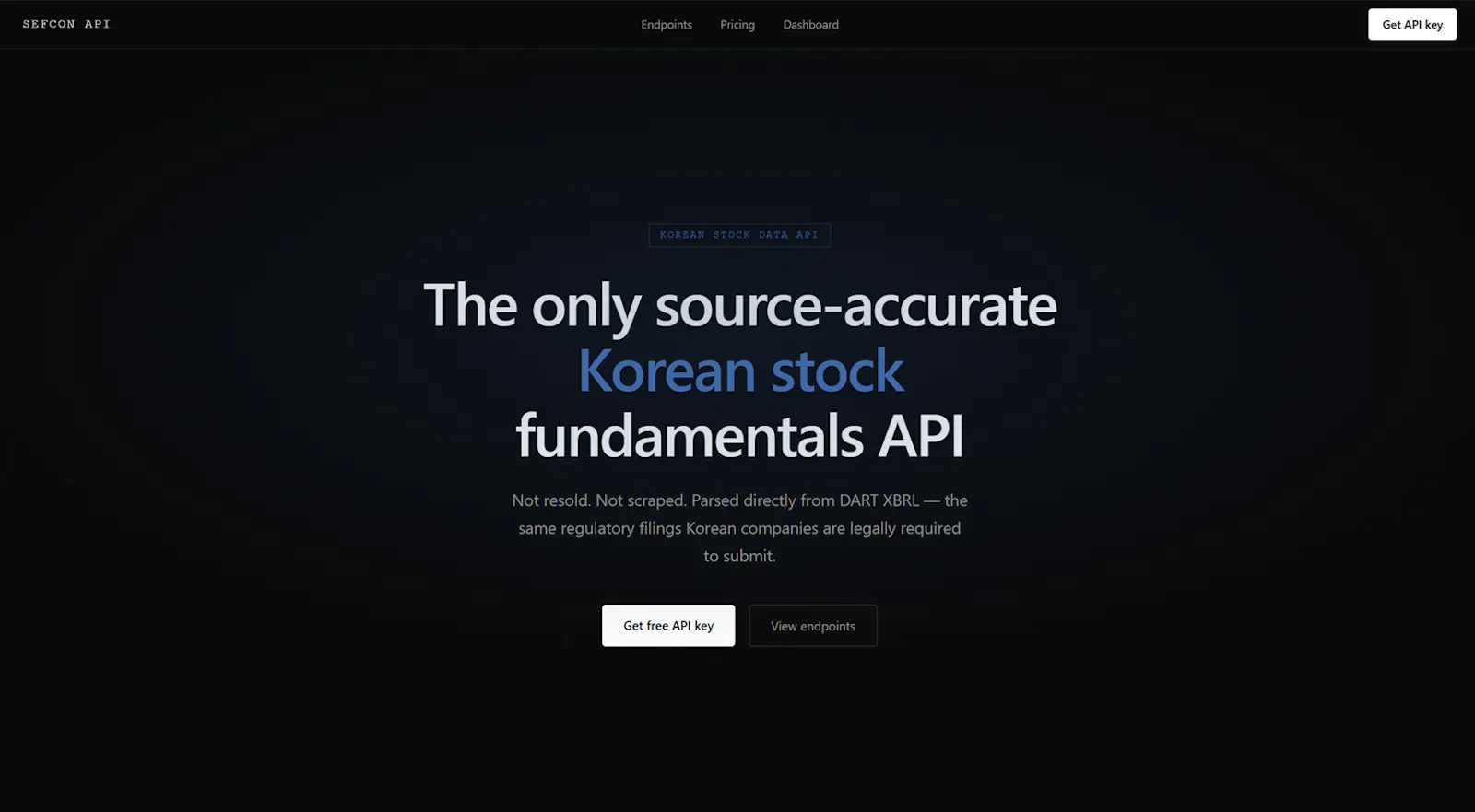 SEFCON Korean Stock API screenshot 1
