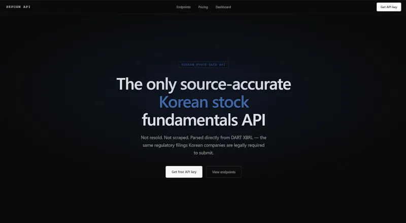 SEFCON Korean Stock API screenshot 1