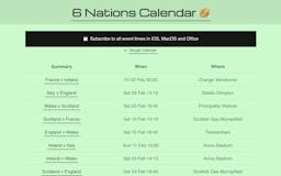 6 Nations Calendar media 2