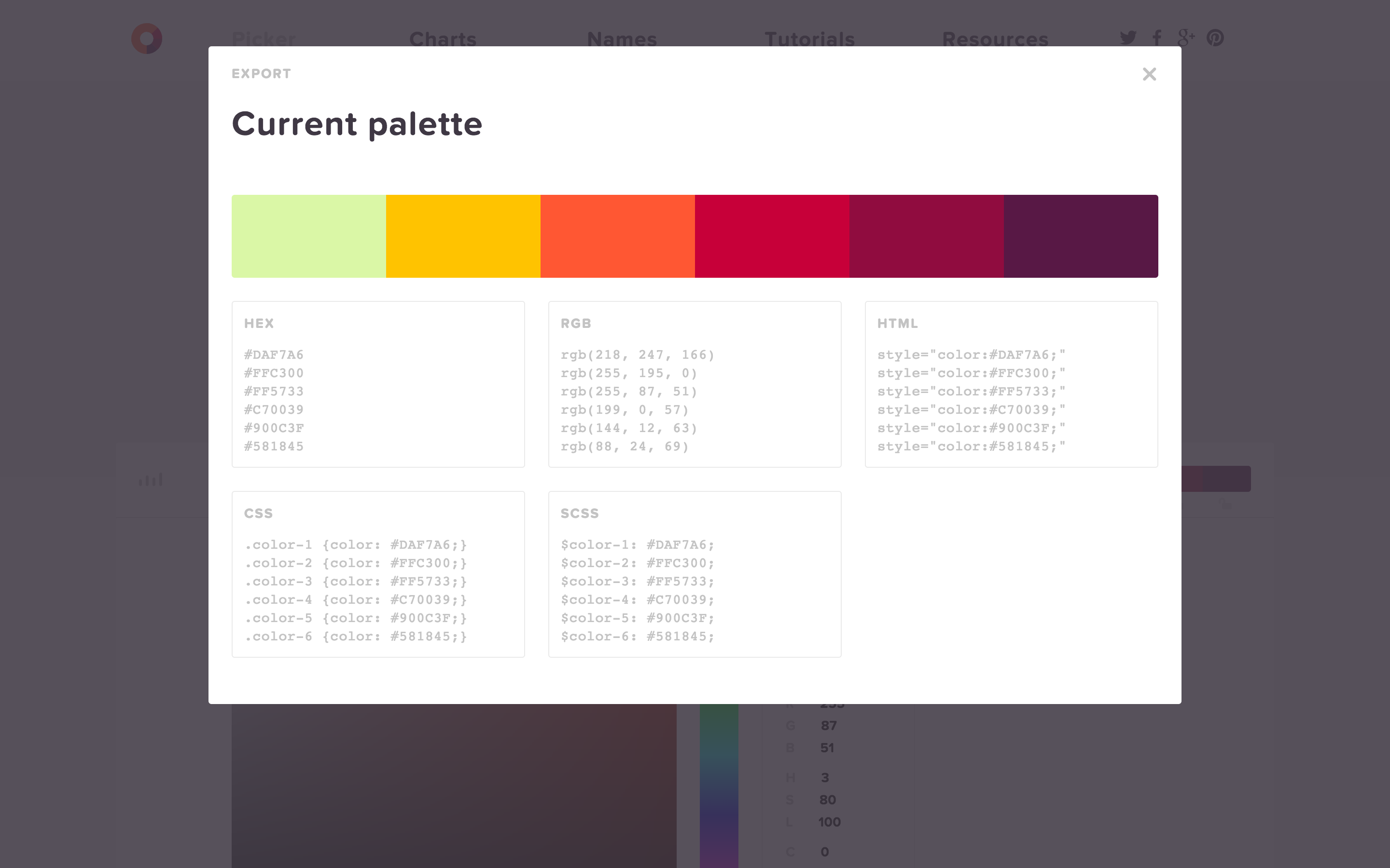 HTML Color Codes gallery image