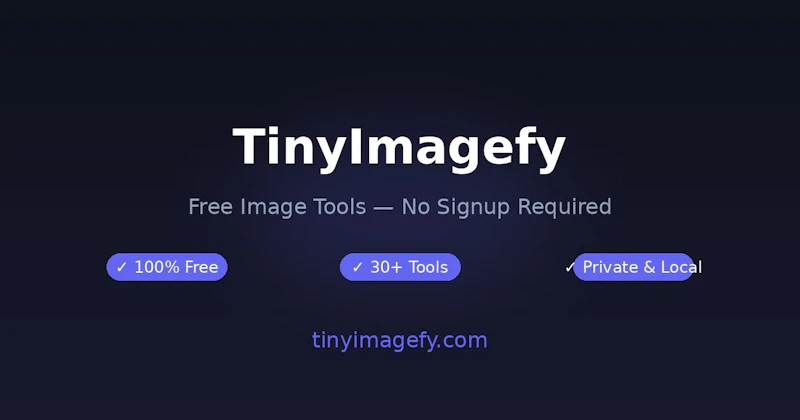 TinyImagefy —Free, Unlimited Image Tools screenshot 1