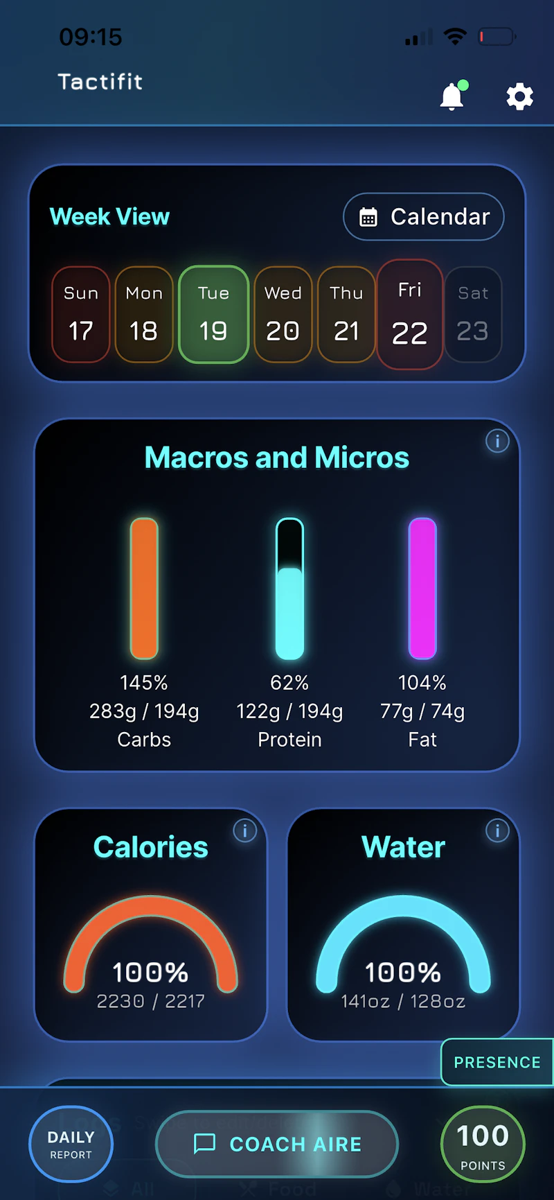 TactiFit screenshot 2