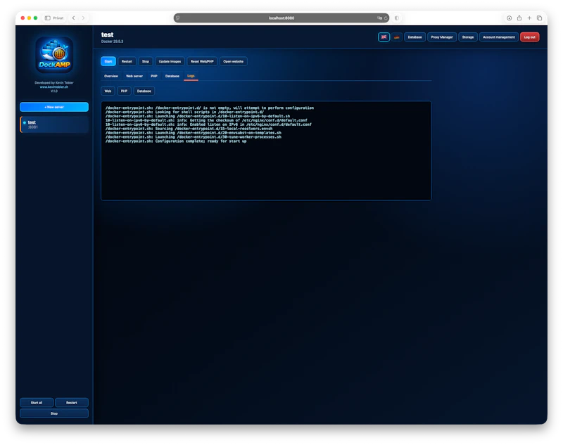 DockAMP Docker Image screenshot 7