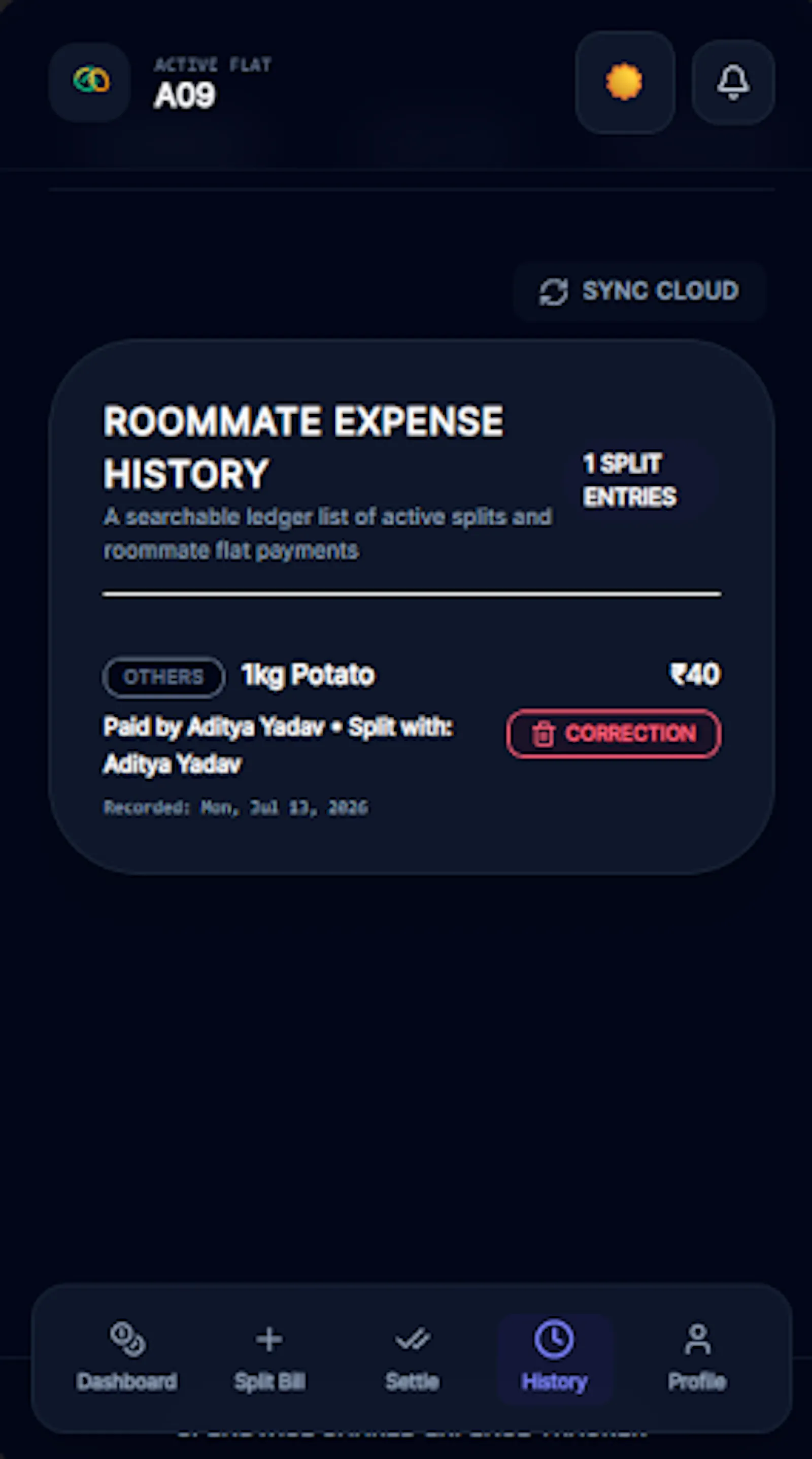 Flat Hisab: Expense Splitter screenshot 2