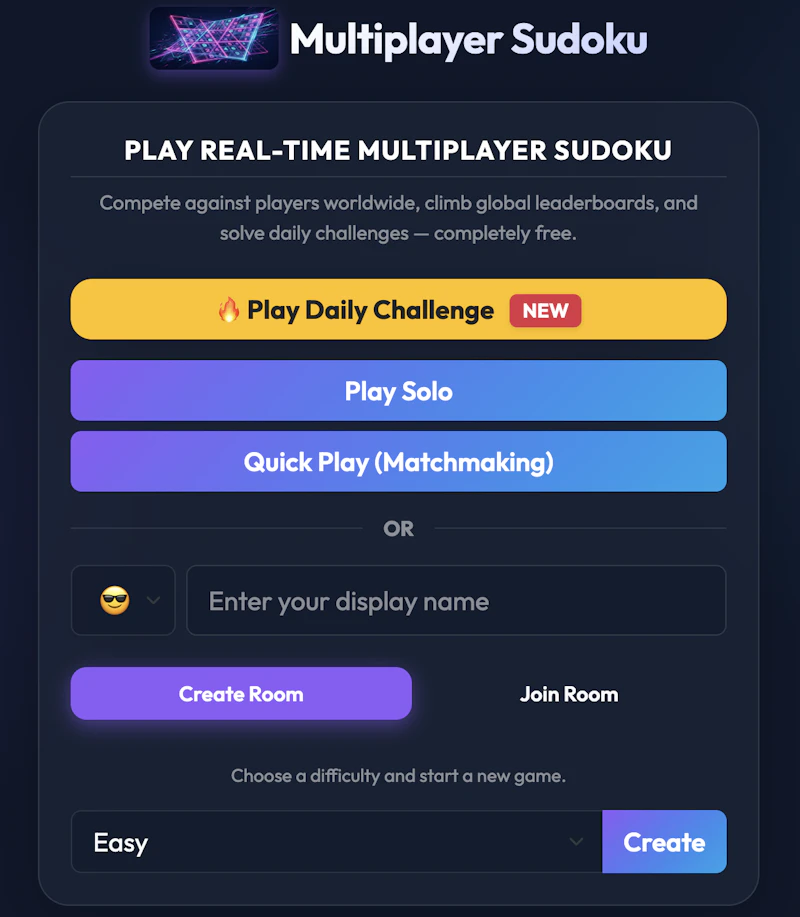 Multiplayer Sudoku screenshot 2