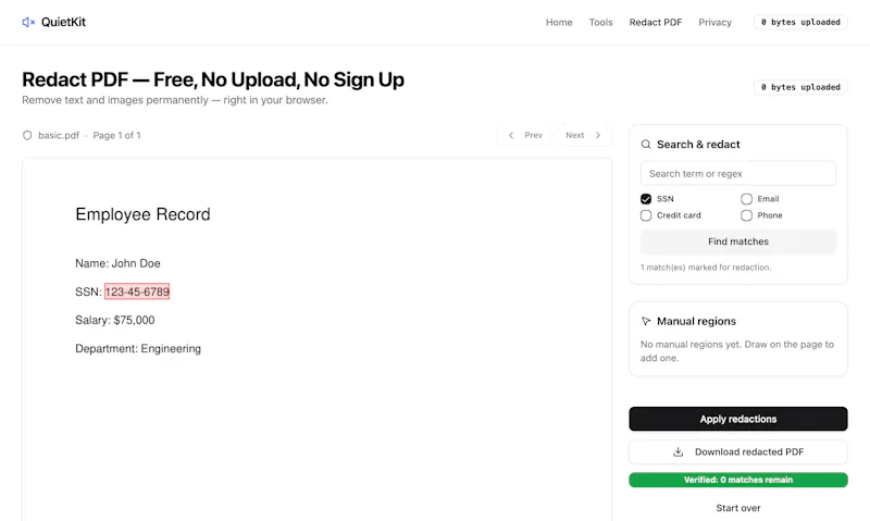 QuietKit screenshot 4