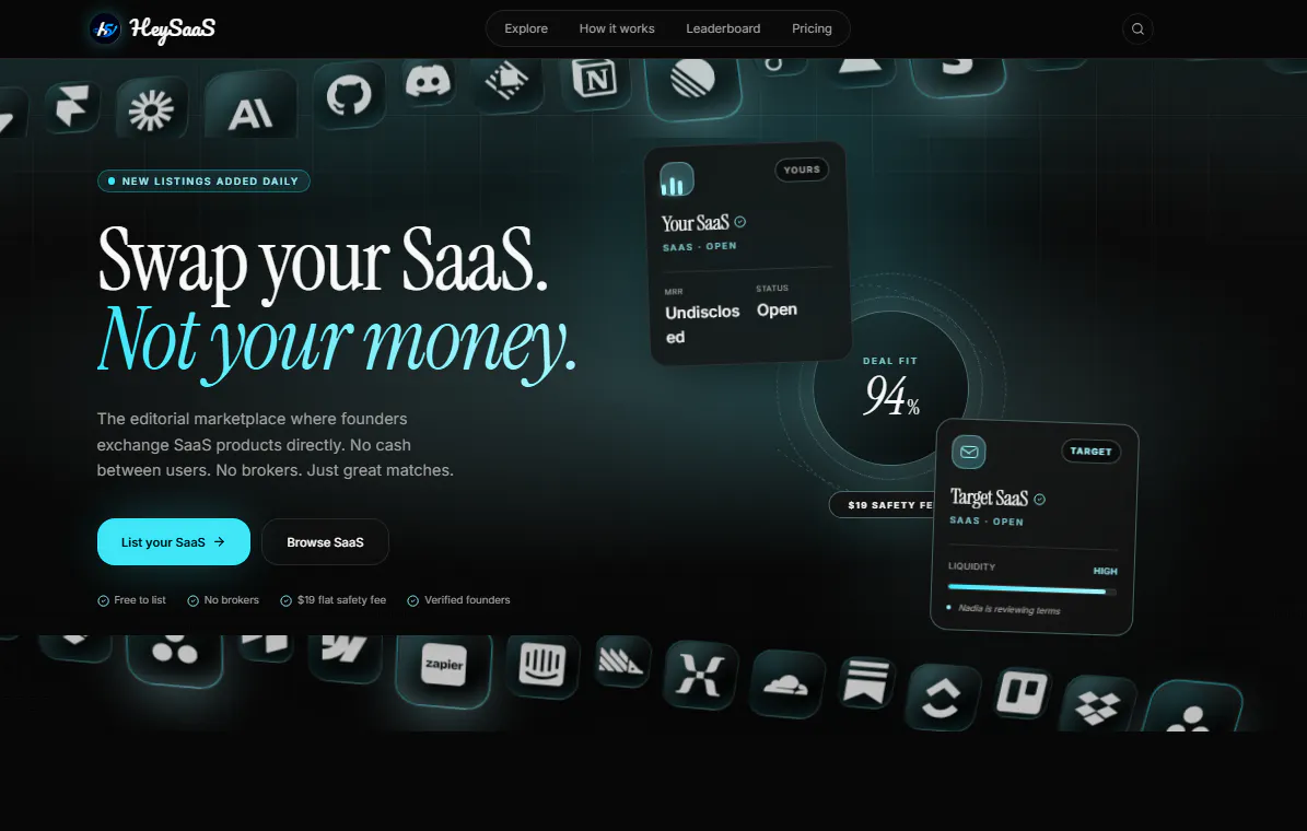 Hey SaaS gallery image