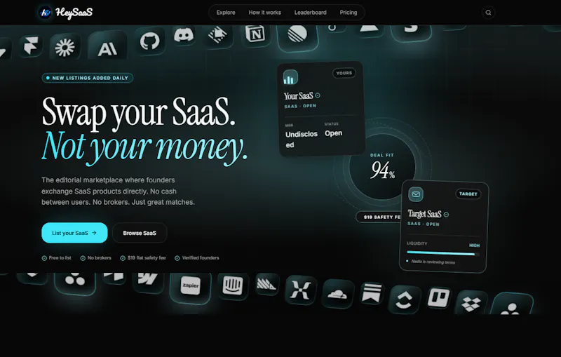 Hey SaaS screenshot 1