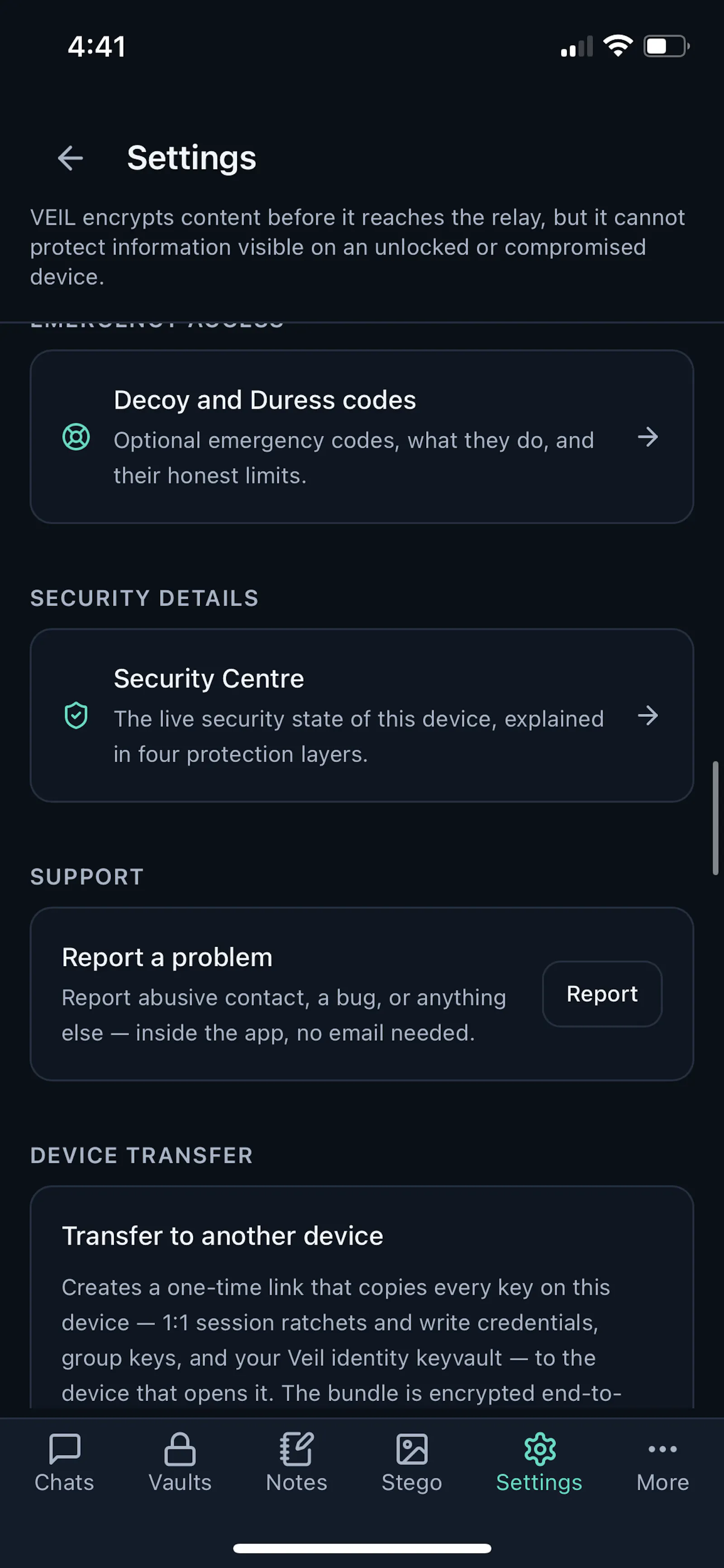 VEIL - More than Encrypted Messaging screenshot 3