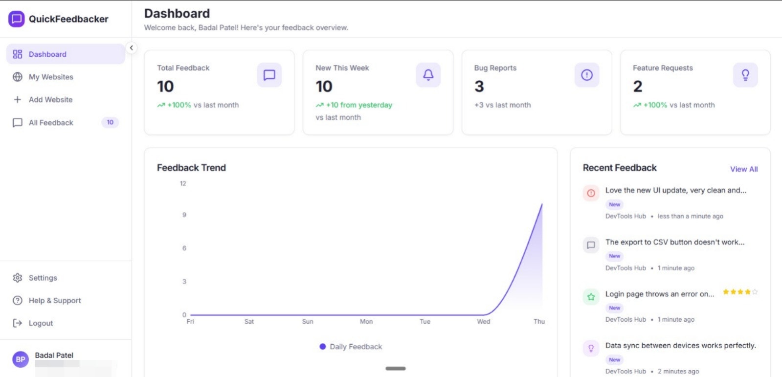 QuickFeedbacker gallery image