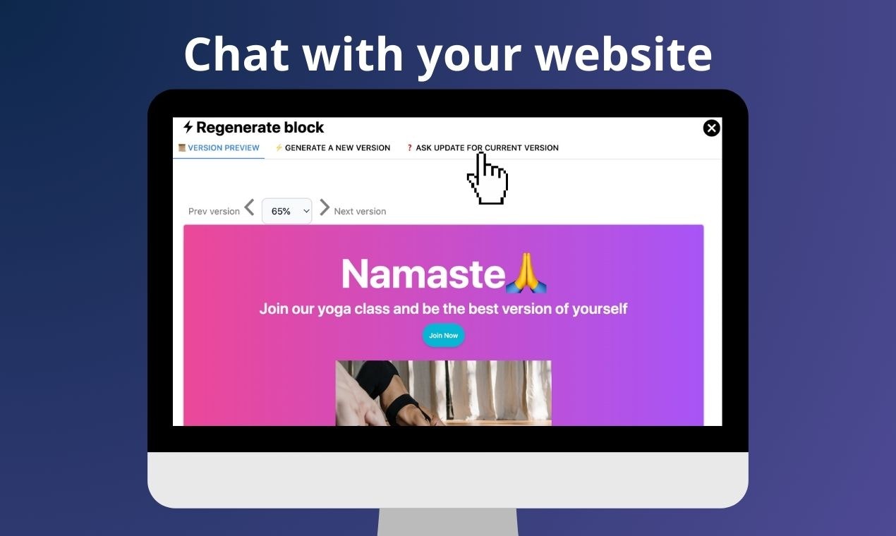 وسائط ai2page.com - اصنع وتخصيص مواقع من صفحة واحدة مع الدردشة 4