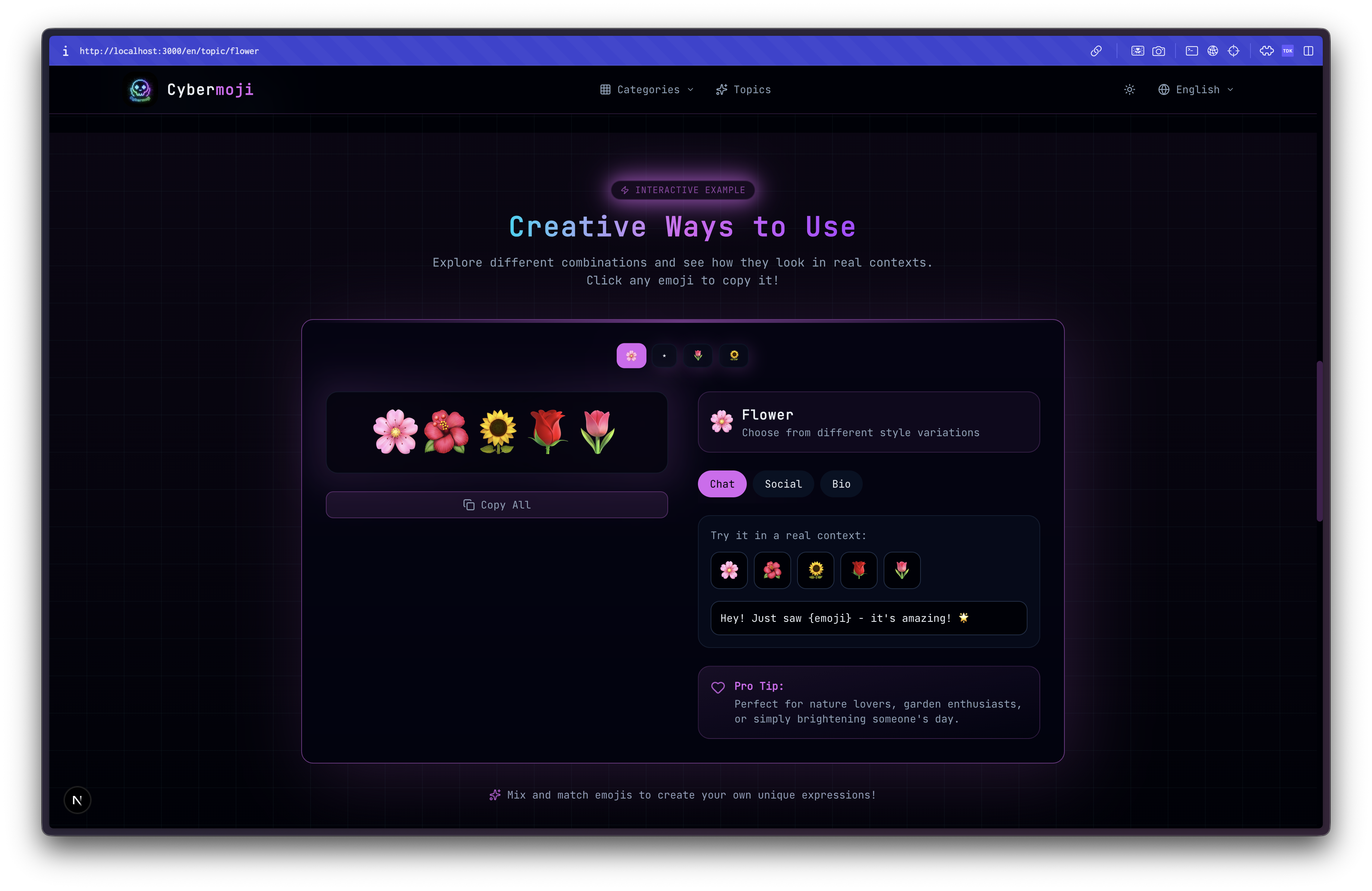 cybermoji - Screenshot 2 showing product features and functionality