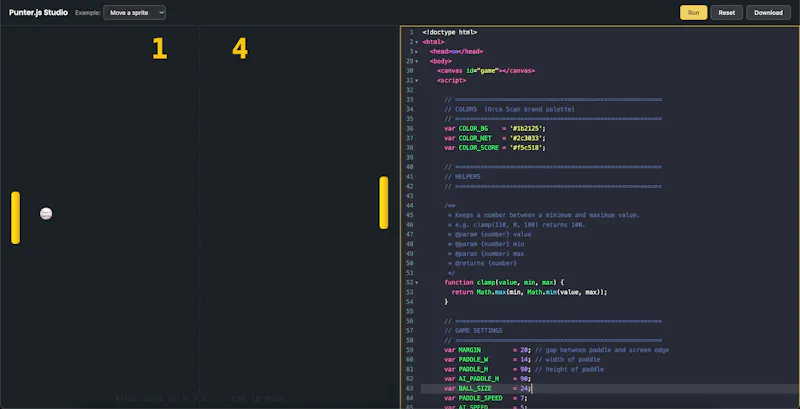 Punter.js screenshot 3