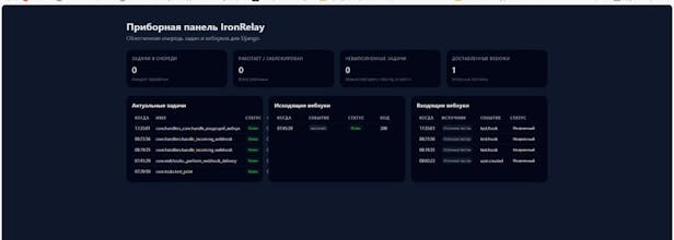 IronRelay — Django task & webhook engine gallery image