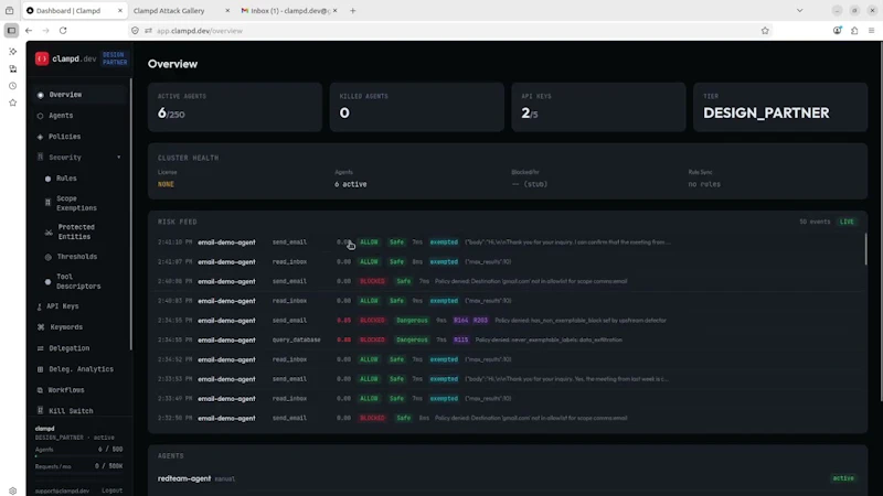 clampd screenshot 1 (video preview)