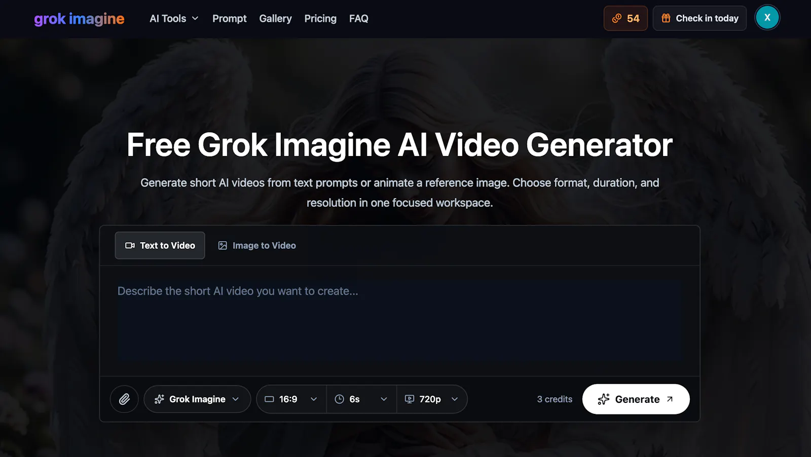 Grok Imagine screenshot 1