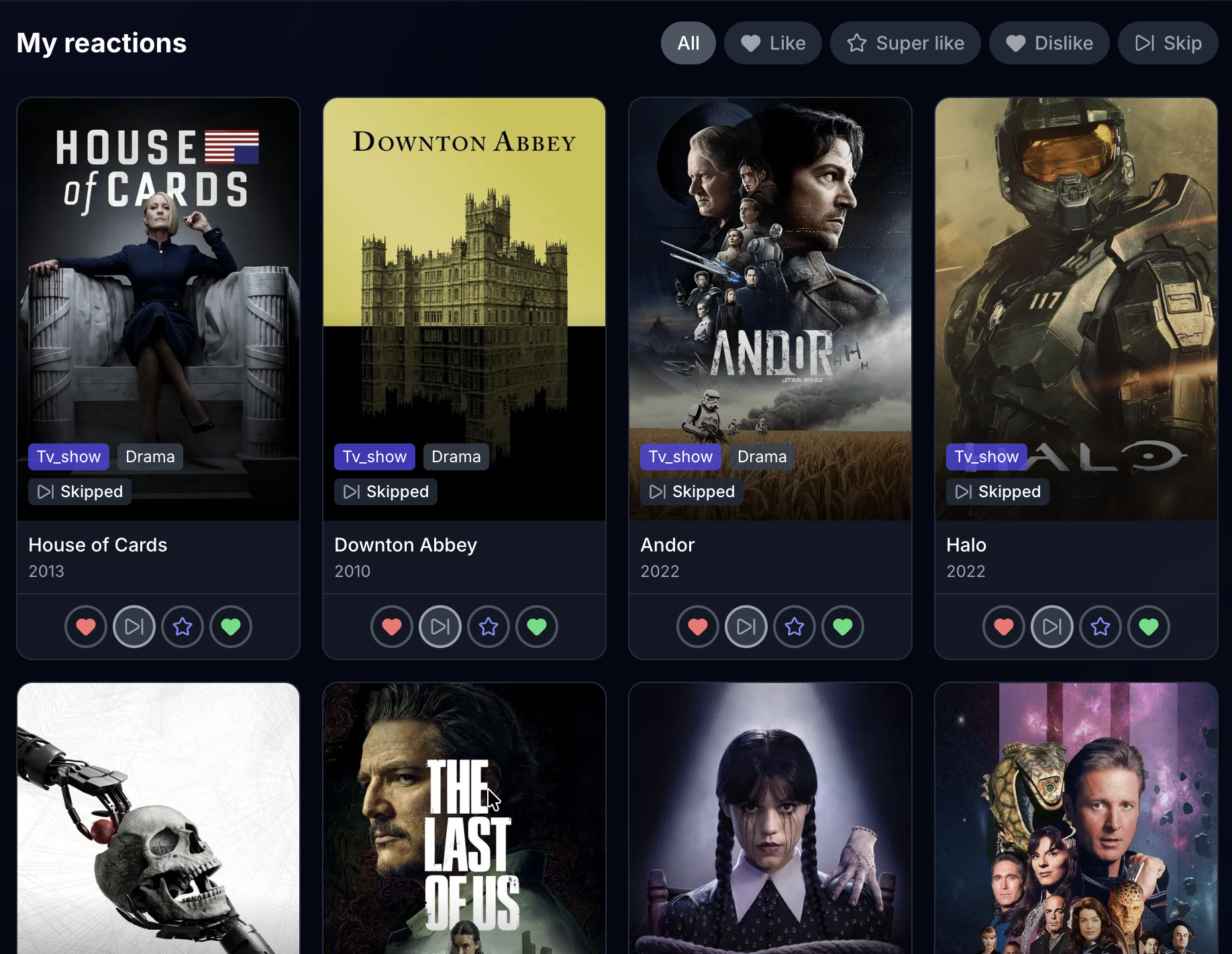 Tastefinder - Swipe movies & TV shows gallery image