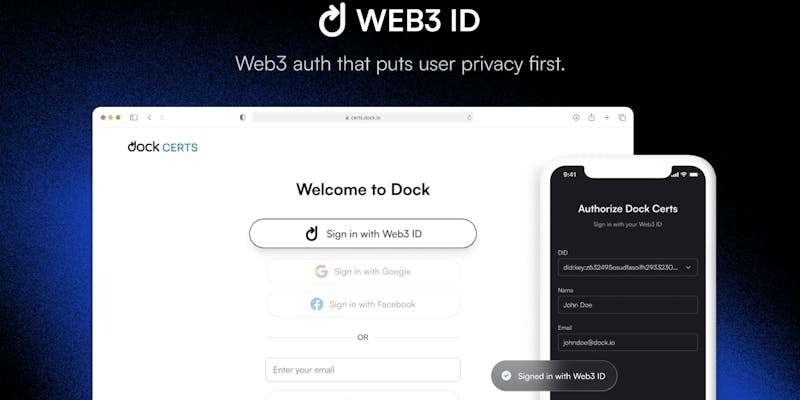 Sign-in with Web3 ID media 1