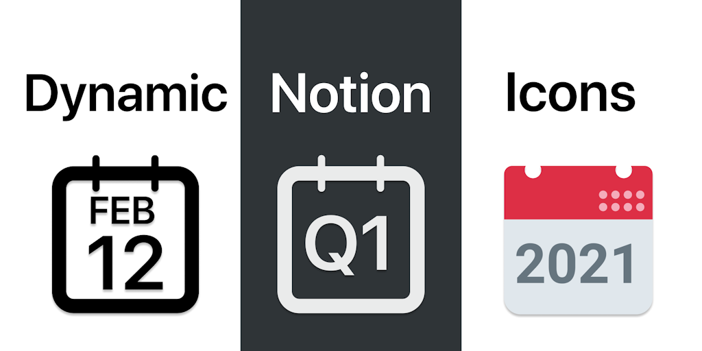 Dynamic Calendar Icons for Notion - Add automatically updating date