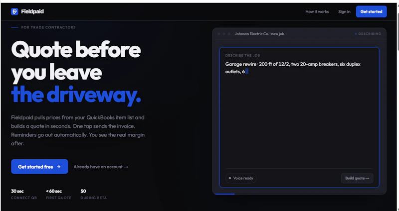 Fieldpaid screenshot 1