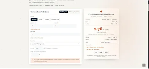 Stone & Gravel Calculator gallery image