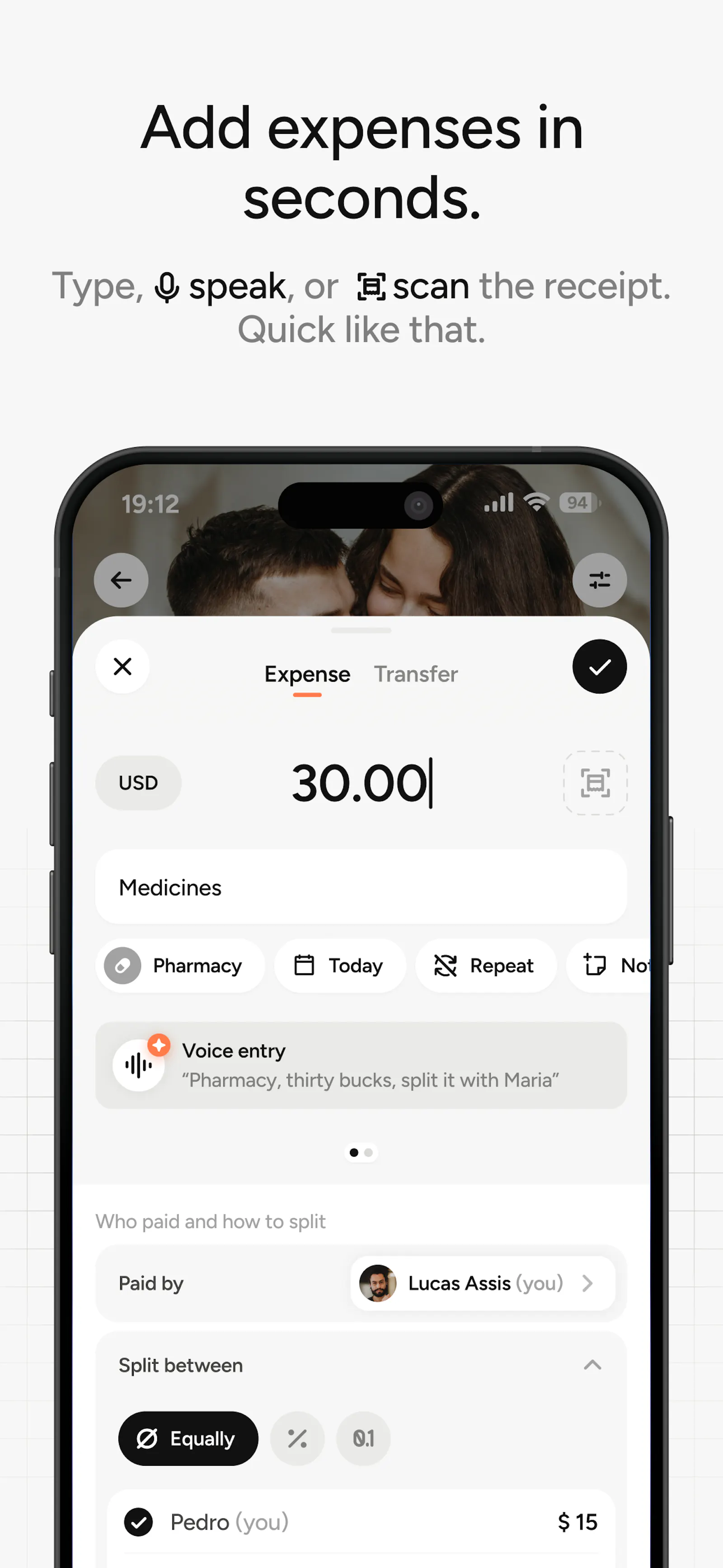 TakeControl: Expense Splitter screenshot 3
