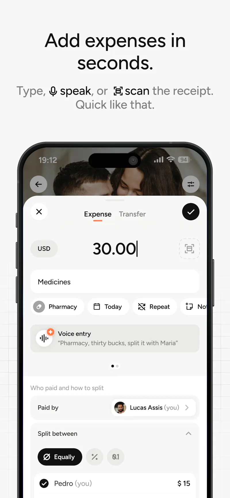TakeControl: Expense Splitter screenshot 3