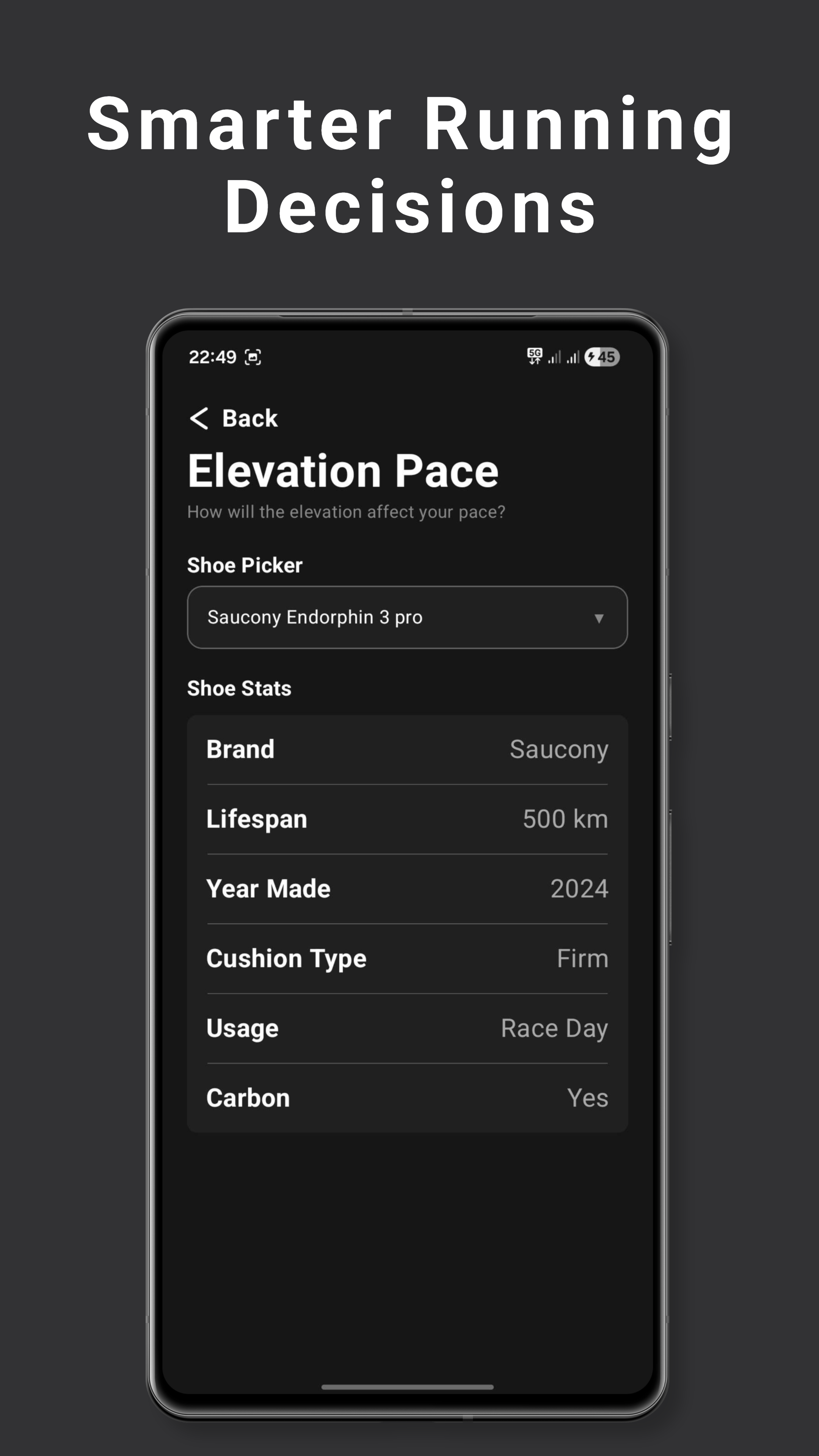 Runneras - Running Calculator - Screenshot 5 showing product features and functionality