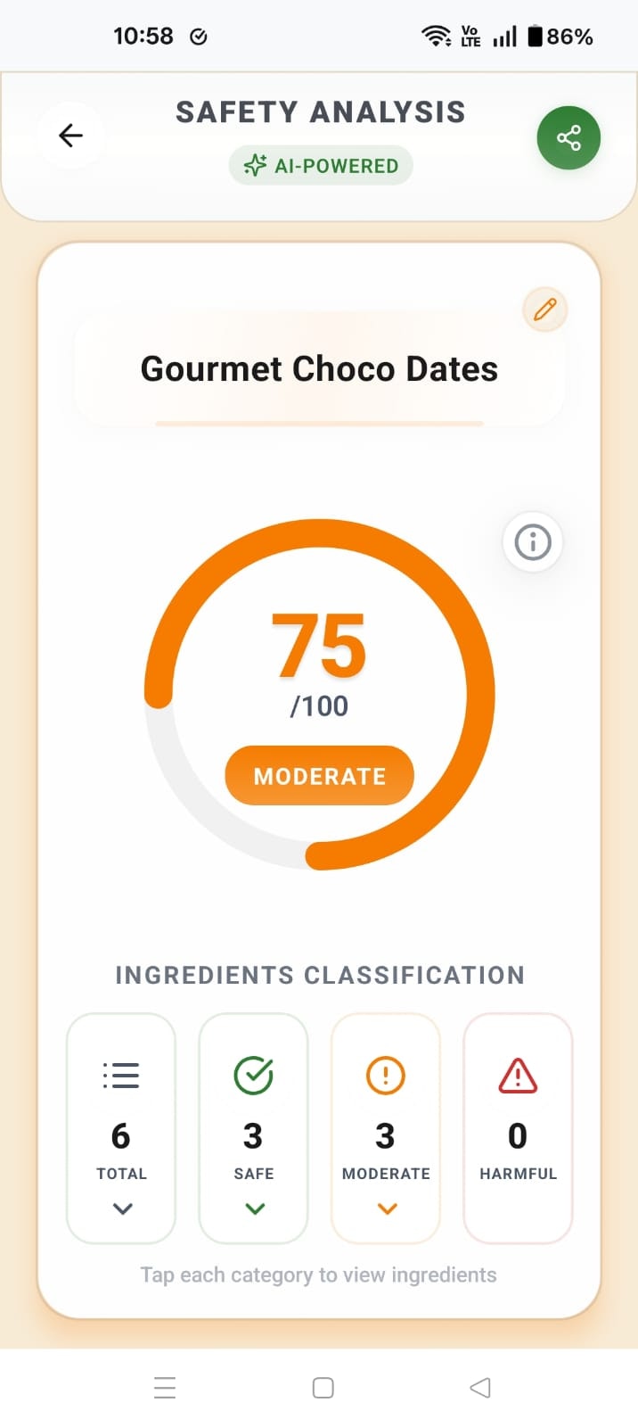 Média LABEALYNX - Analyseur d'ingrédients - Analyseur de sécurité des ingrédients alimentés par l'IA 7