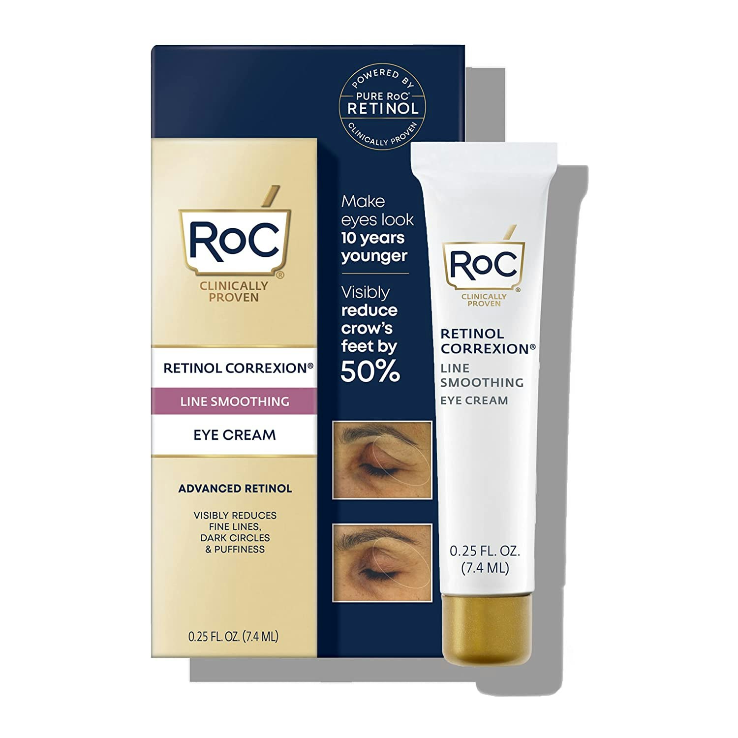 Mini de crème pour les yeux pour les cercles sombres.