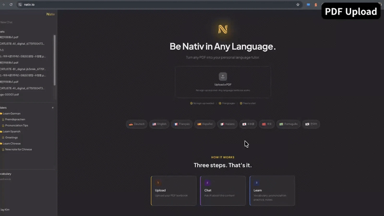Nativ screenshot 1 (video preview)