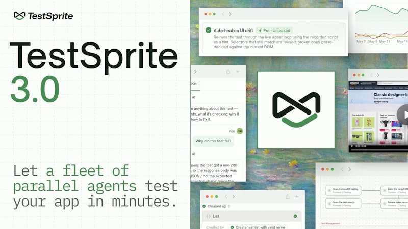 TestSprite 3.0 screenshot 1 (video preview)