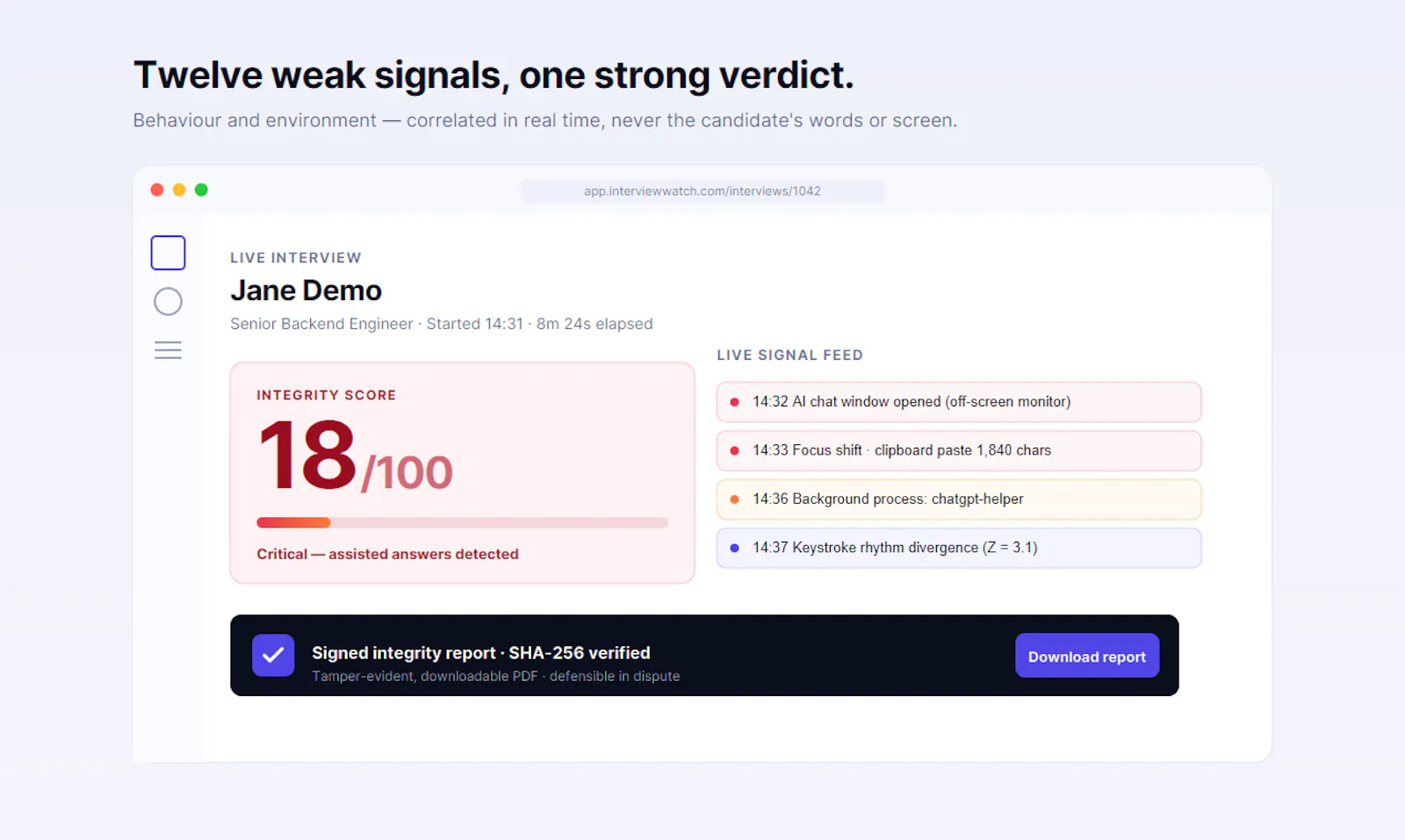 InterviewWatch screenshot 2