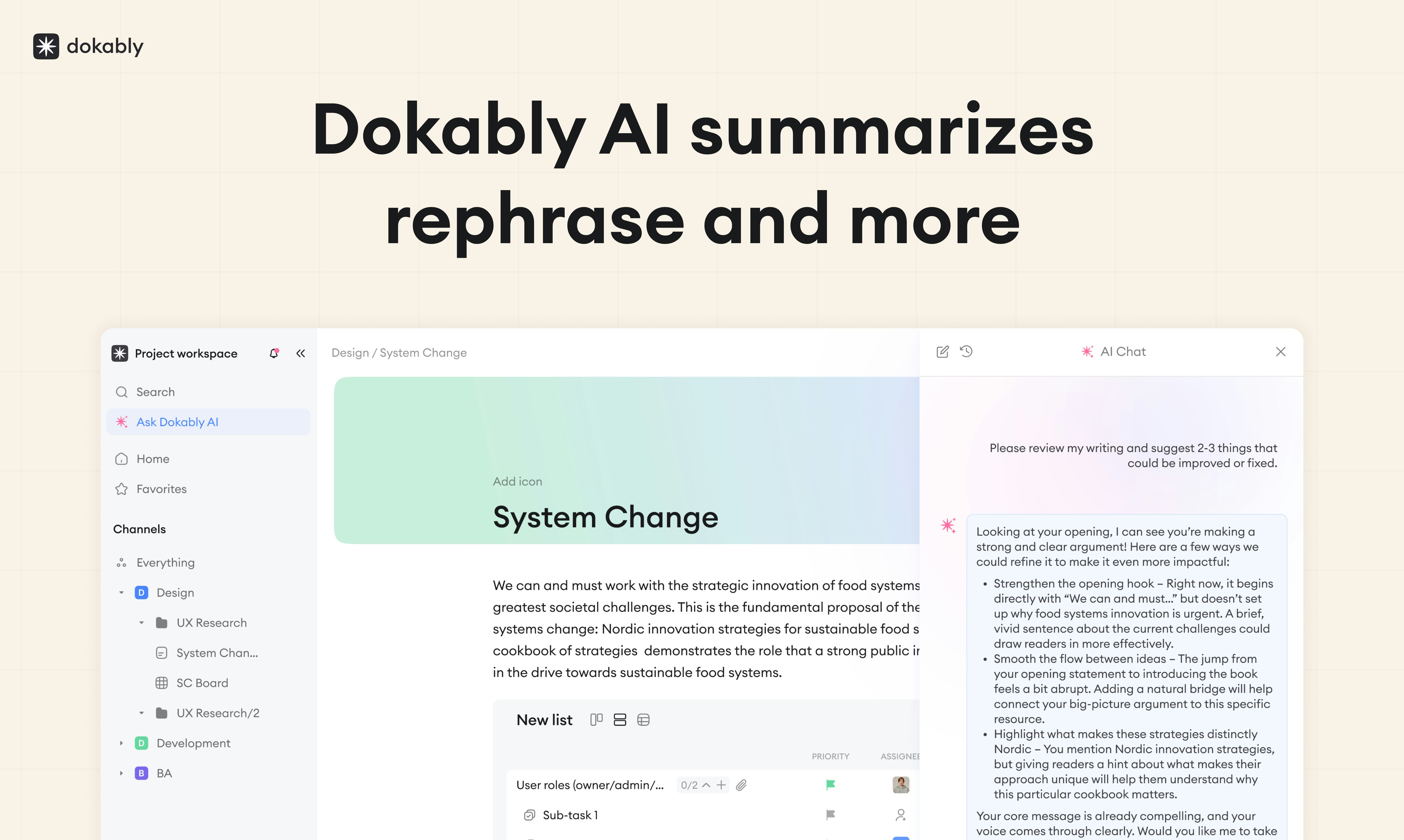 Dokably - Screenshot 4 showing product features and functionality