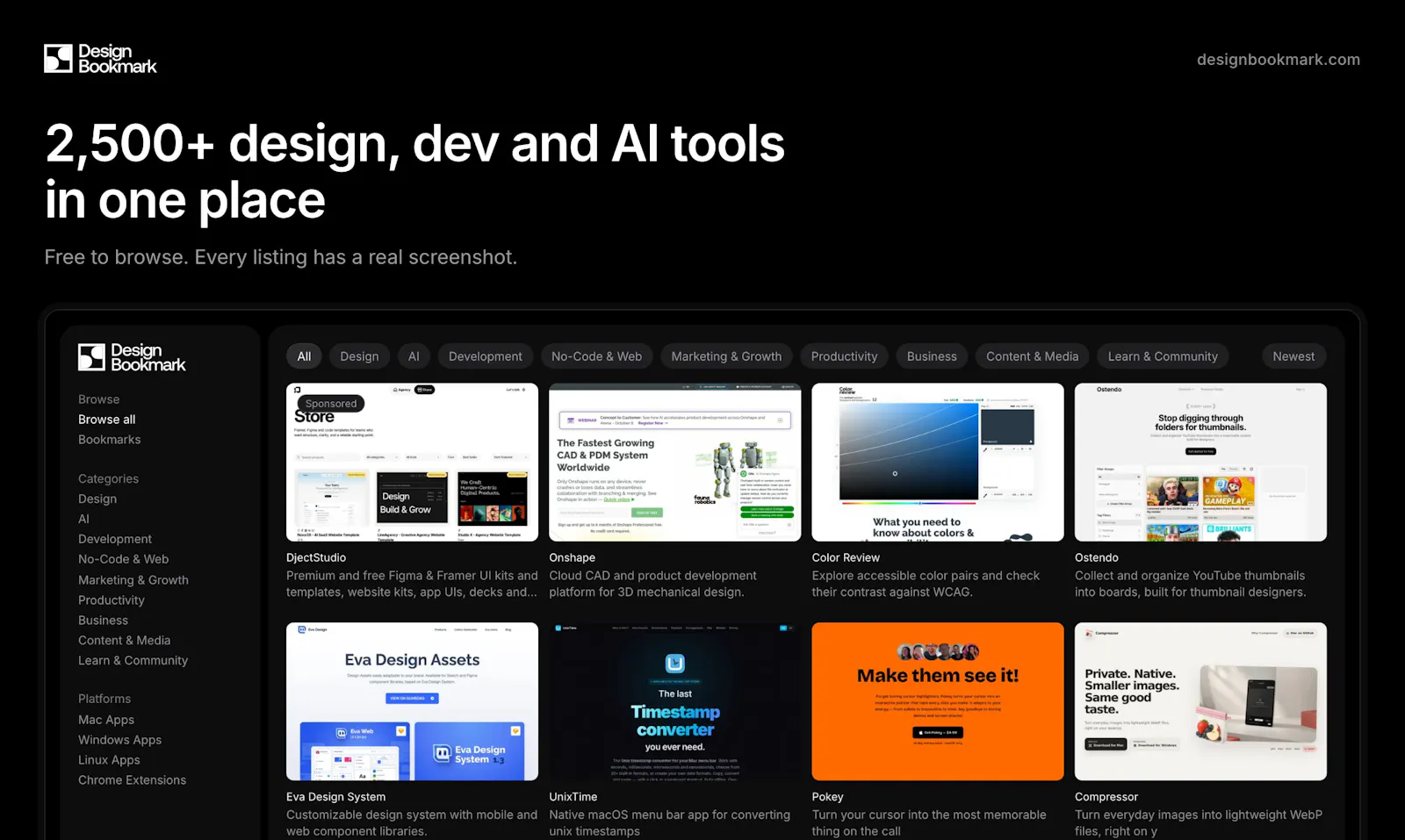 DesignBookmark screenshot 1