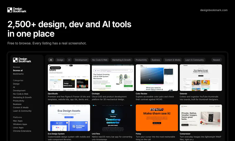 DesignBookmark screenshot 1