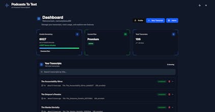 PodcastsToText gallery image