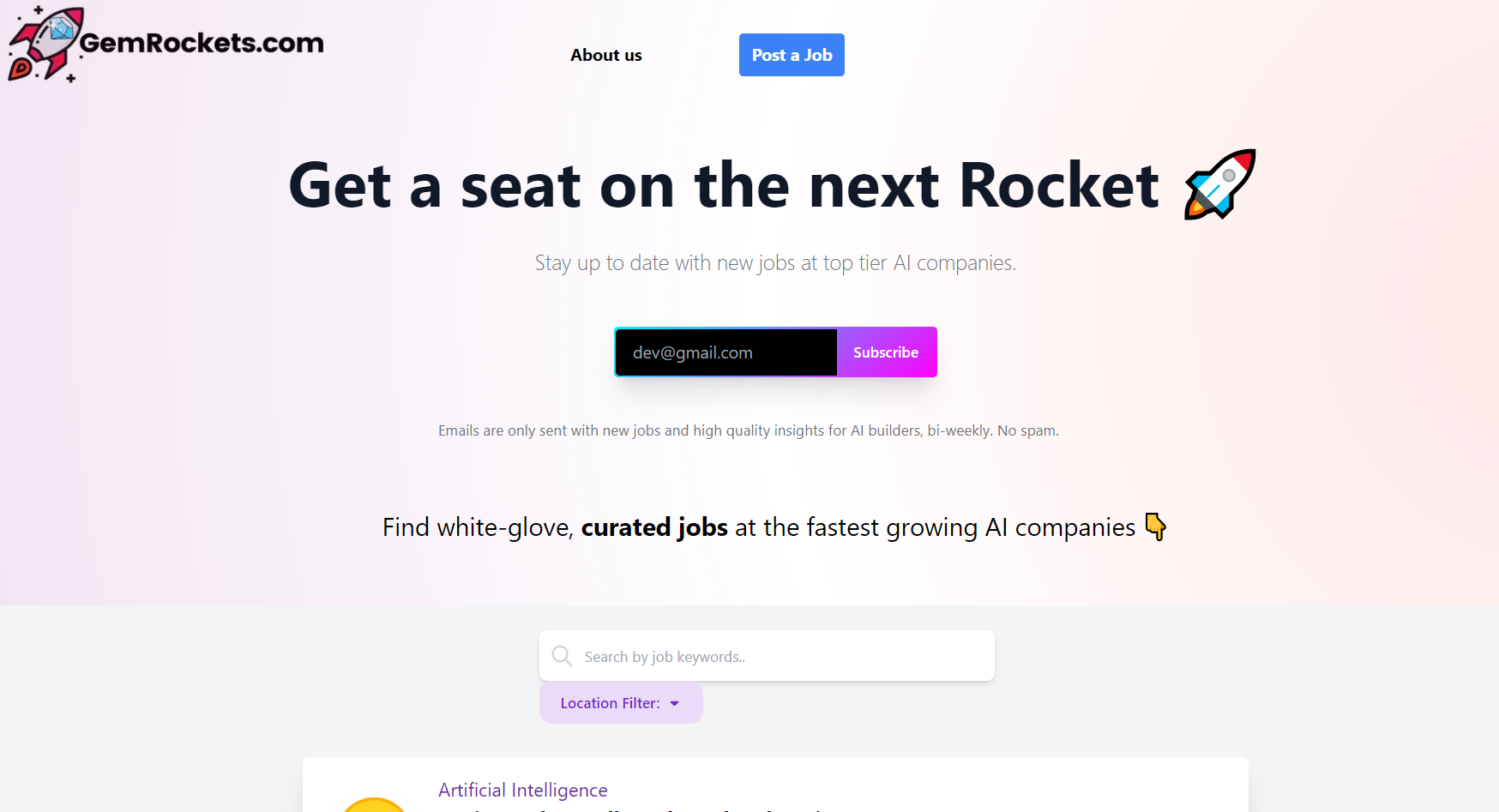 GemRockets.com - 来自成长最快的AI公司的策划工作媒体1