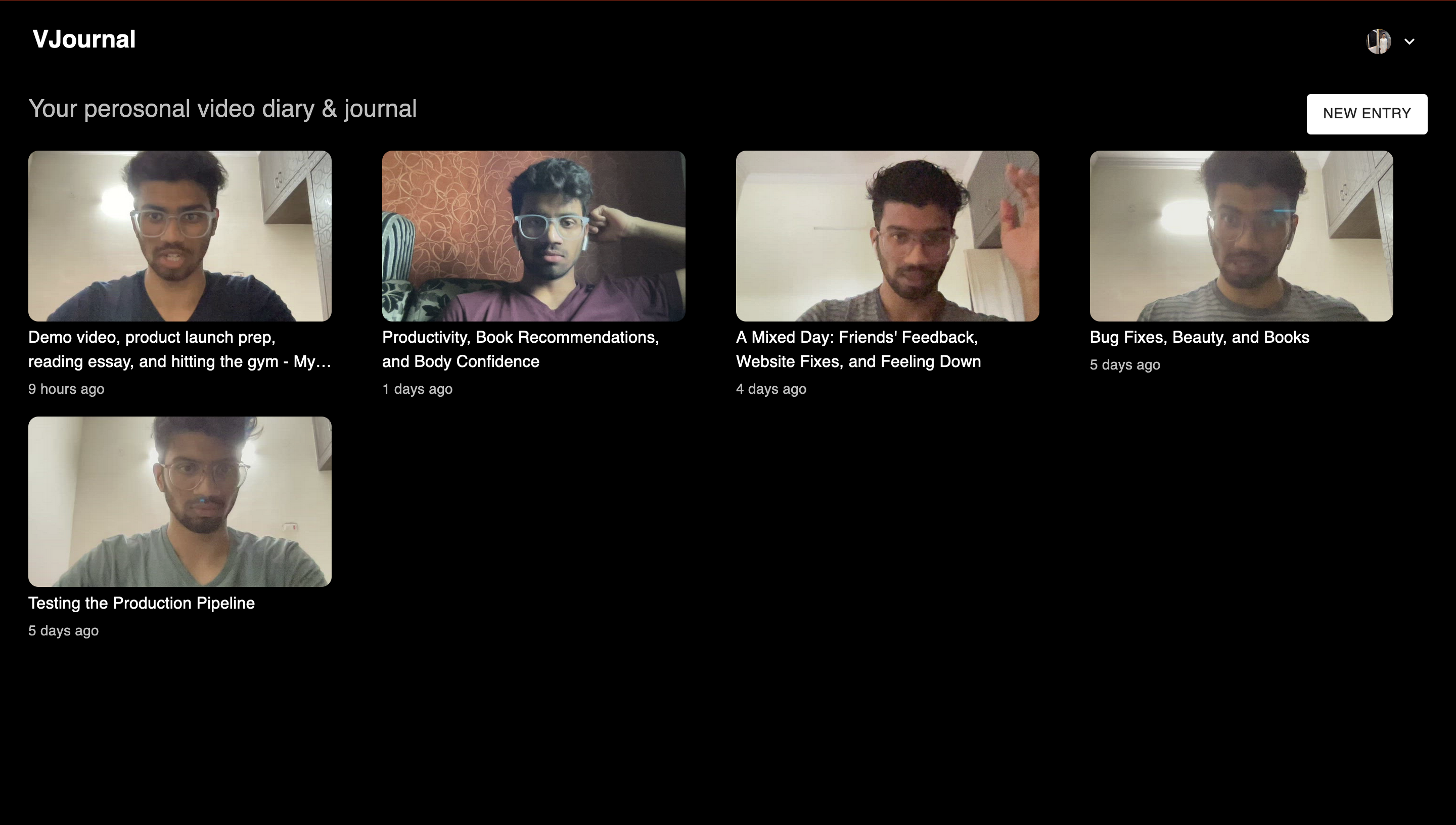 Vjournal - Il tuo diario video personale e il diario media 4
