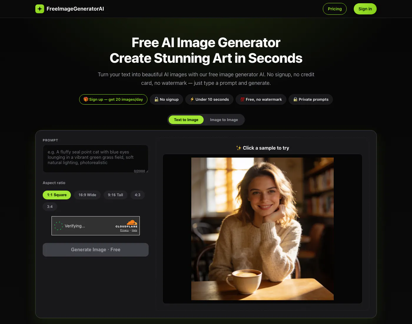 FreeImageGeneratorAI gallery image