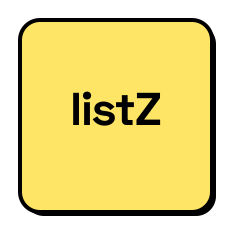 ListZ - Product Hunt launch logo and brand identity