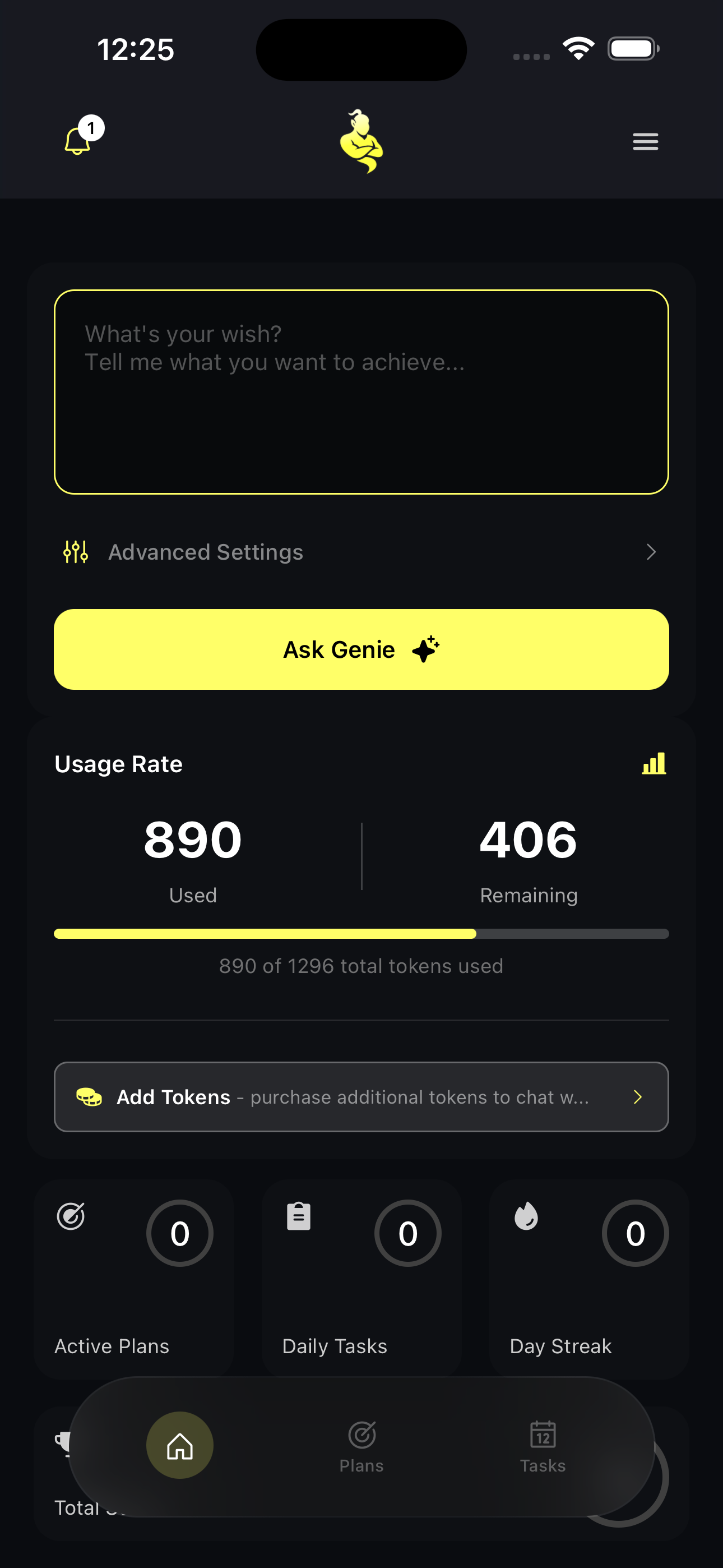 GenieAI - Main product screenshot demonstrating key features and user interface