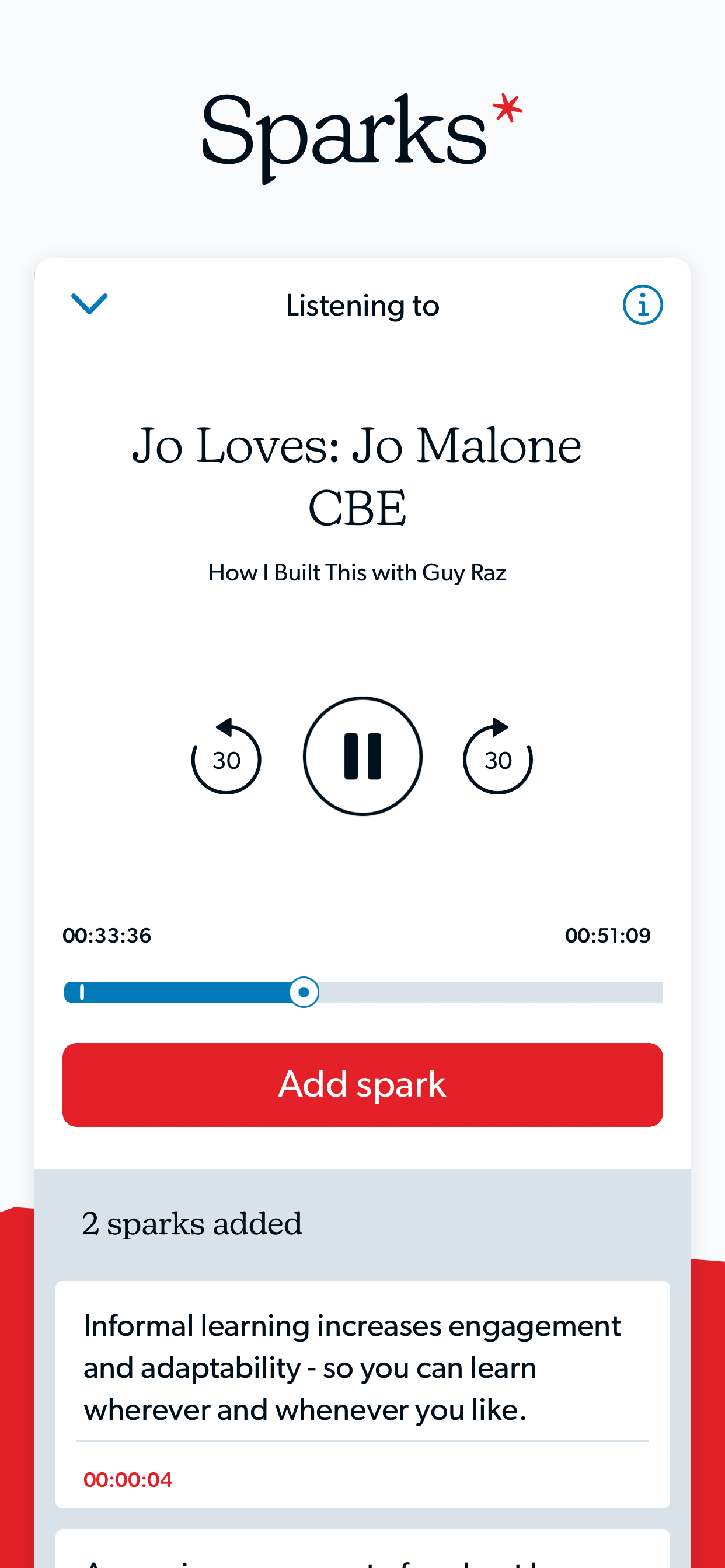 Sparks - Learn from Podcasts gallery image