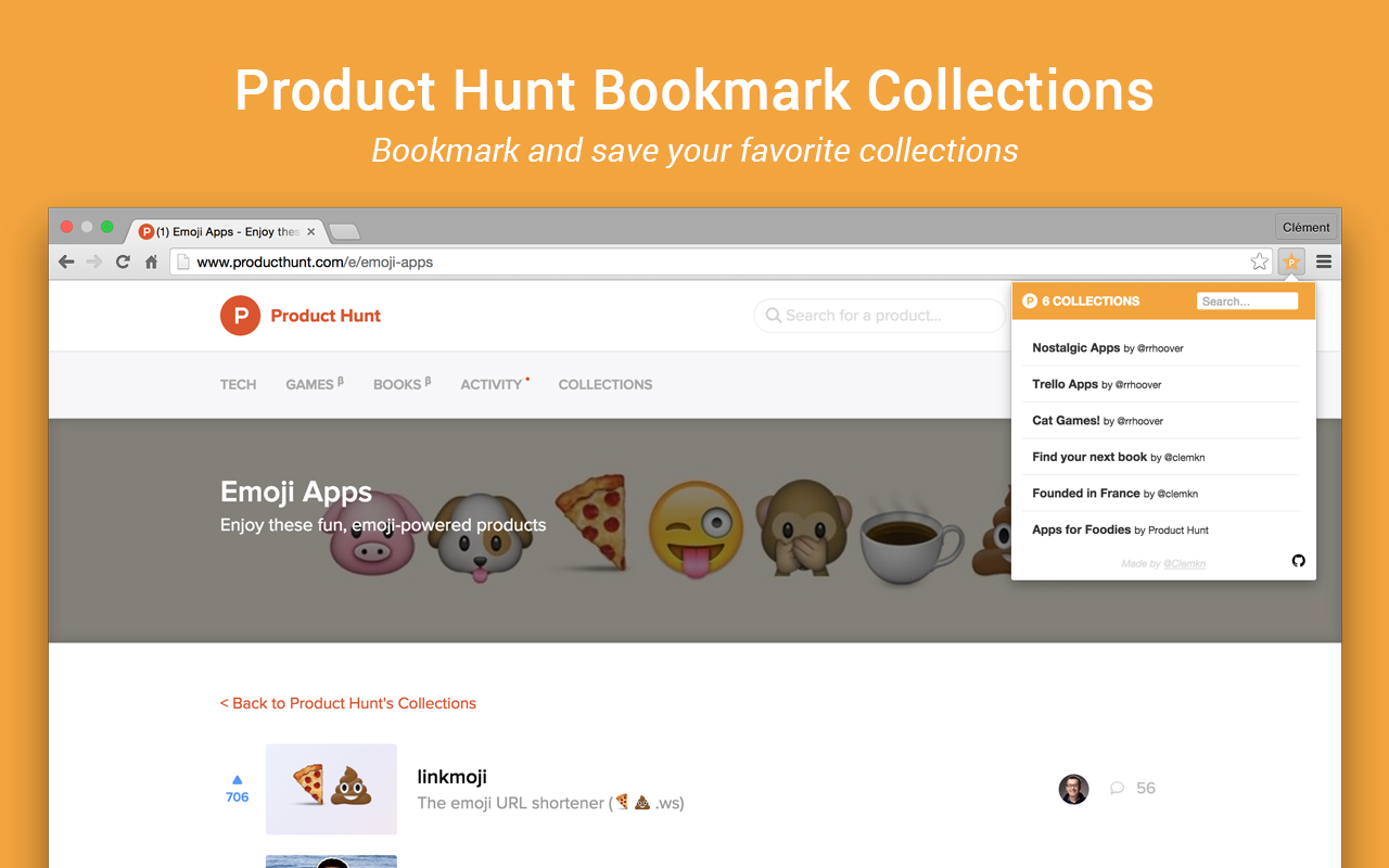 Product Hunt Bookmark Collections gallery image