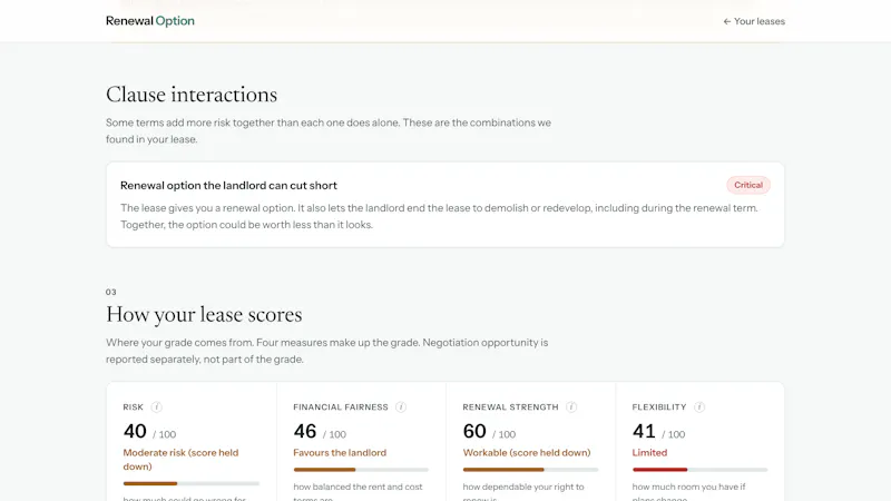 Renewal Option screenshot 8
