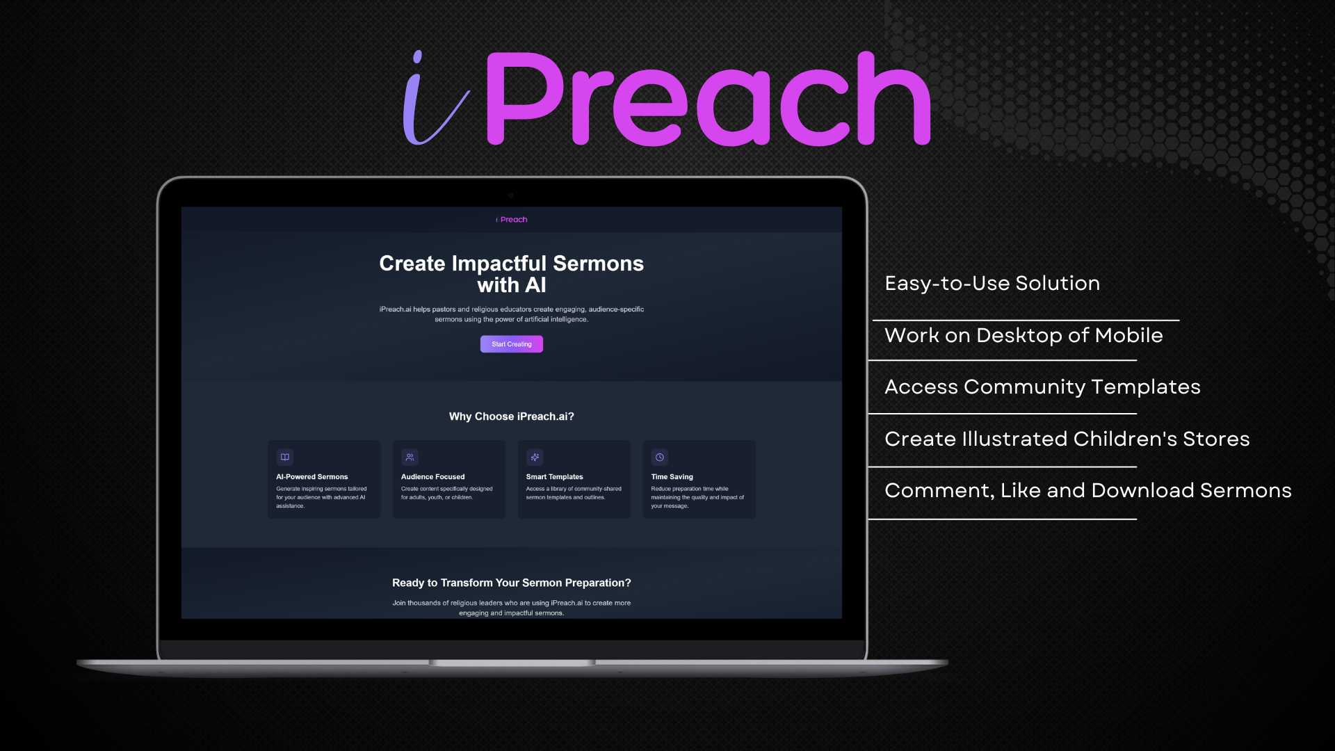 iPreach.ai - एआई के साथ प्रभावशाली उपदेश और बच्चों की कहानियां बनाएं मीडिया 2