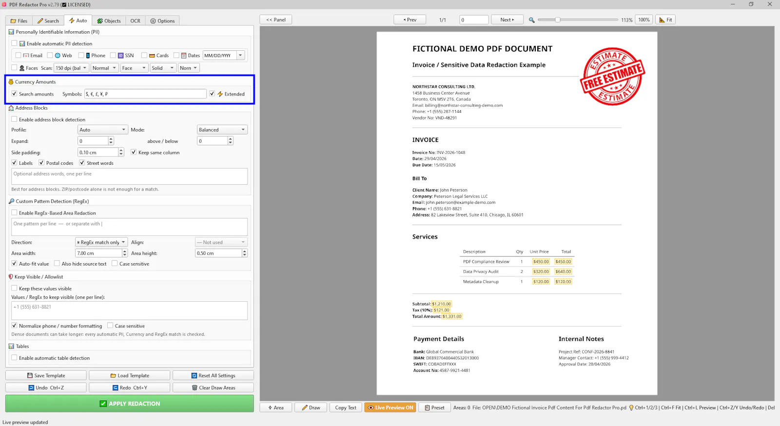 PDF Redactor Pro screenshot 11