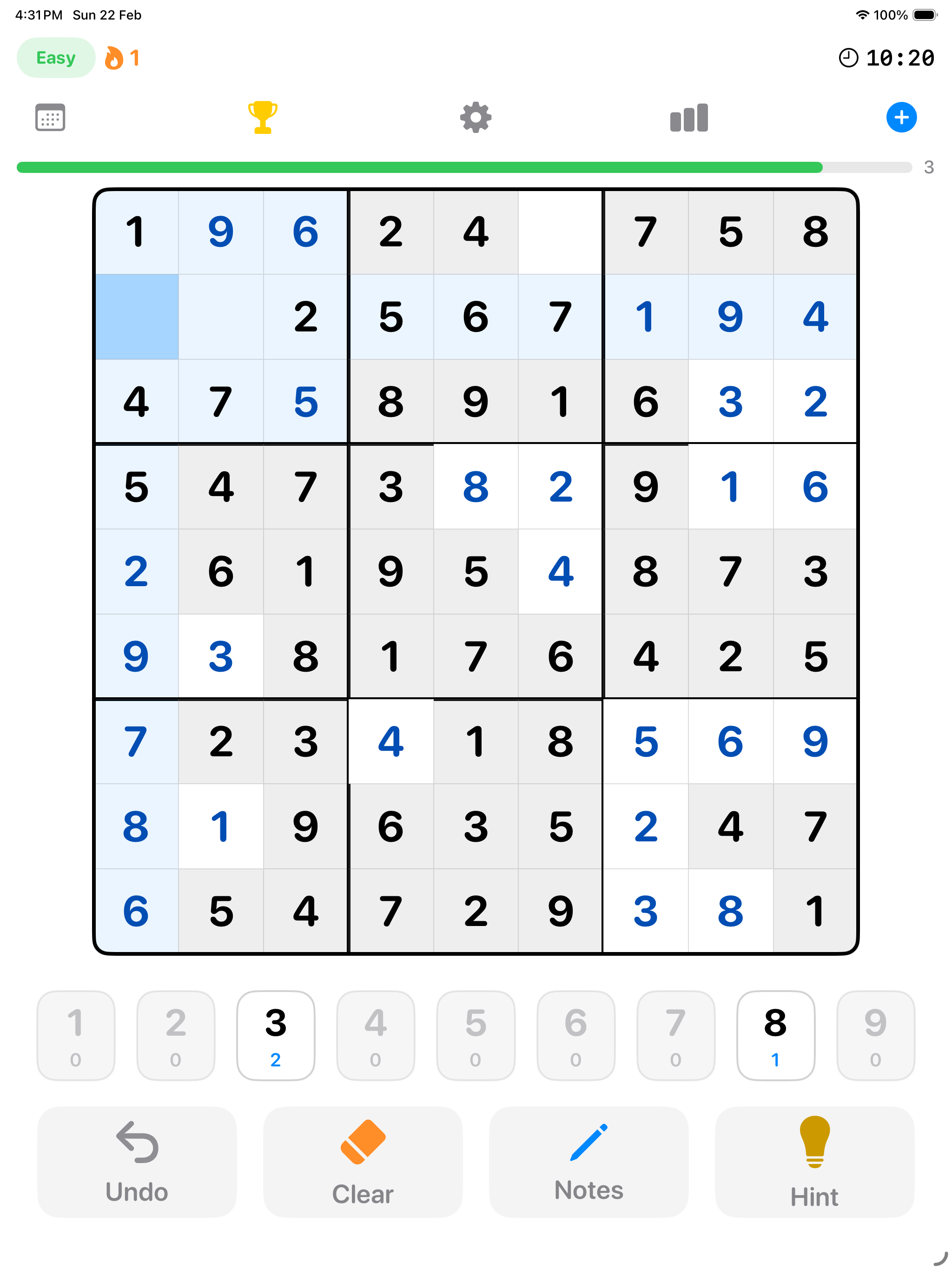 Clear Sudoku 9 - Screenshot 2 showing product features and functionality