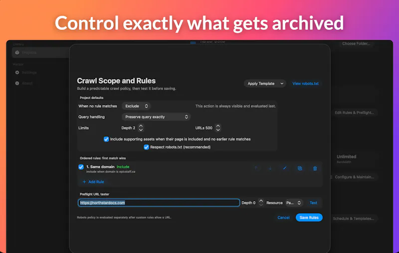 Harbor Archive for macOS screenshot 2