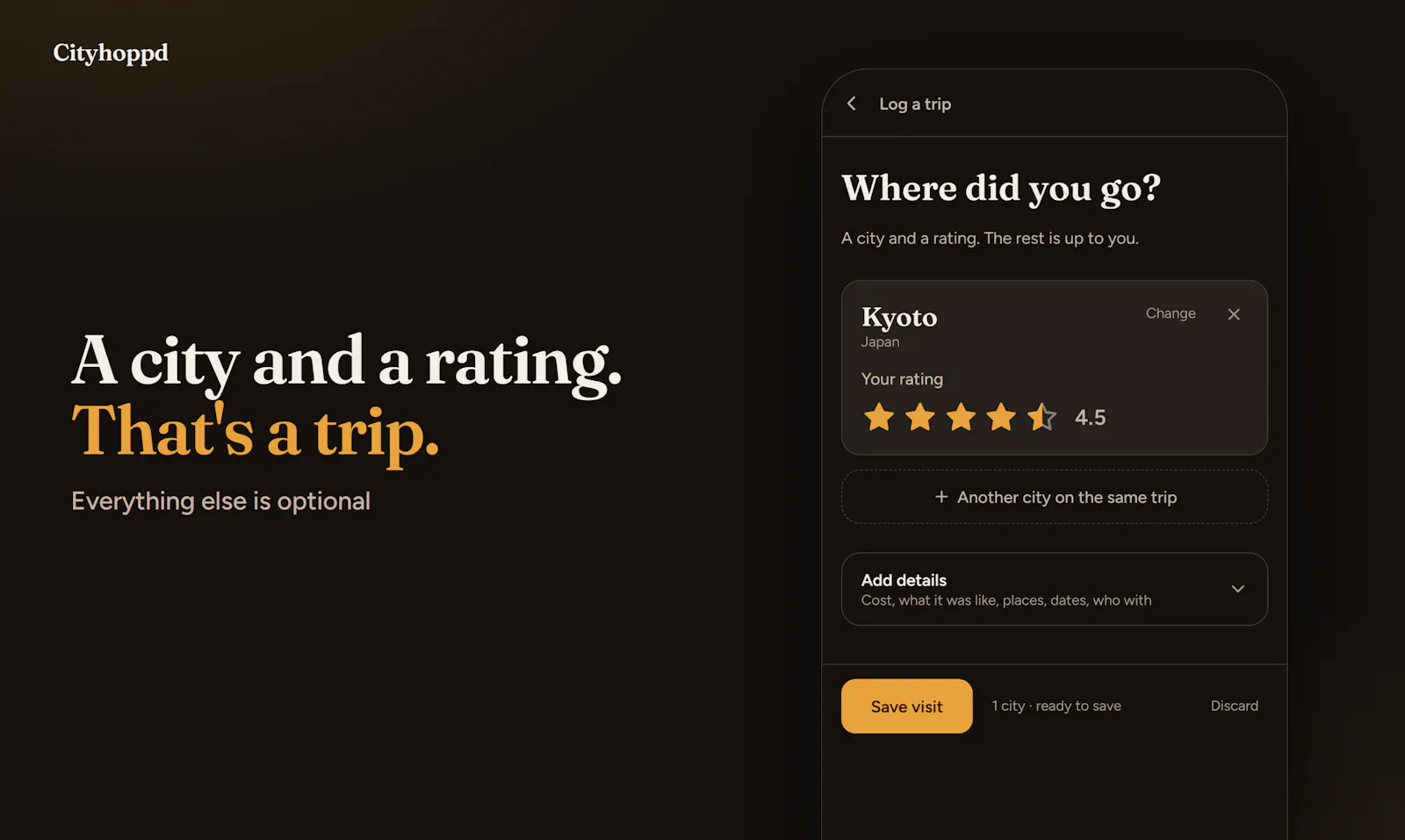 Cityhoppd screenshot 3